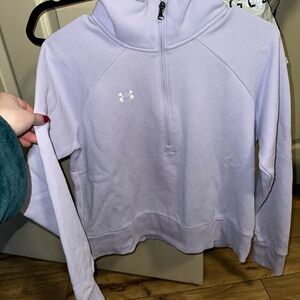 Under Armour Women's Light Purple Half-Zip Hoodie